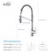 Kibi Largo Single Handle Pull Down Kitchen Sink Faucet KKF2006CH - alternate 8